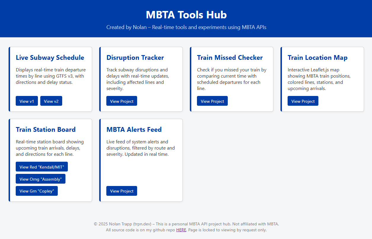 MBTA Tools